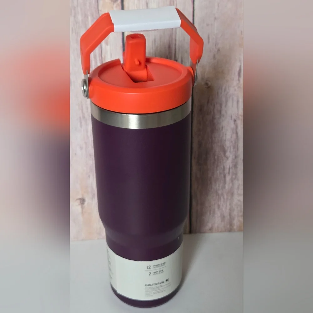 Stanley Purple & Orange Flip Straw 30oz Tumbler NWT - Picture 7 of 11